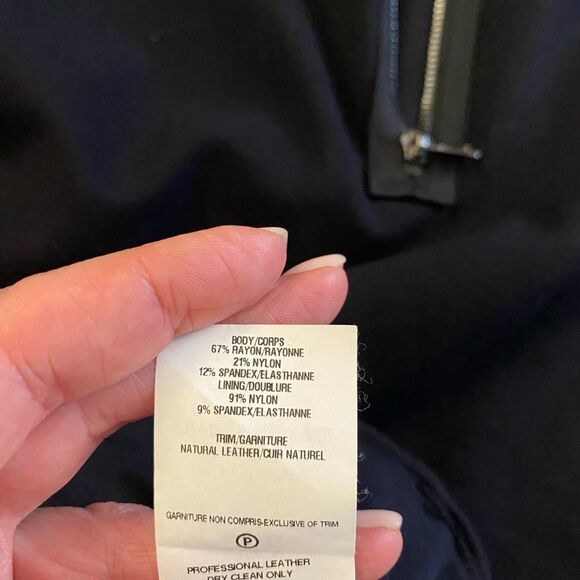 La pina by David Helwani genuine leather detailed top, L - Picture 8 of 8